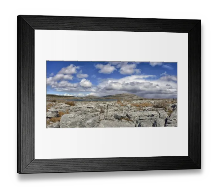Framed Print : Limestone pavement at The Burren National Park, Lough Gealain, Mullaghmore, County Clare Framed Print : Limestone pavement at The Burren National Park, Lough Gealain, Mullaghmore, County Clare