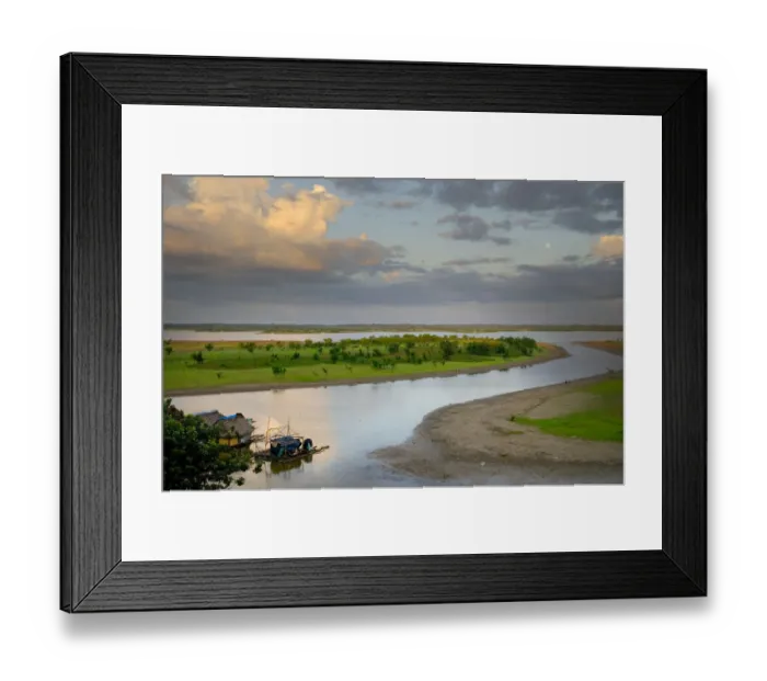 Framed Print : Amazon and Itaya Rivers floodplain in the low water season during the long drought Framed Print : Amazon and Itaya Rivers floodplain in the low water season during the long drought