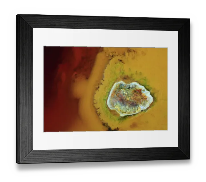 Framed Print : Close-up of mineral deposits near the Rio Tinto, Huelva, Andalusia, Spain, September 2016 Framed Print : Close-up of mineral deposits near the Rio Tinto, Huelva, Andalusia, Spain, September 2016