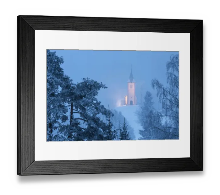 Framed Print : Church of St Primoz, Gorenjska, Slovenia, January January 2014 Framed Print : Church of St Primoz, Gorenjska, Slovenia, January January 2014
