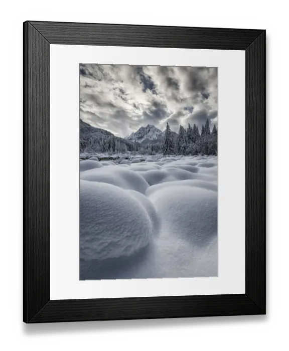 Framed Print : Zelenci Springs in winter, Julian Alps, Kranjska Gora, Slovenia, February 2018 Framed Print : Zelenci Springs in winter, Julian Alps, Kranjska Gora, Slovenia, February 2018