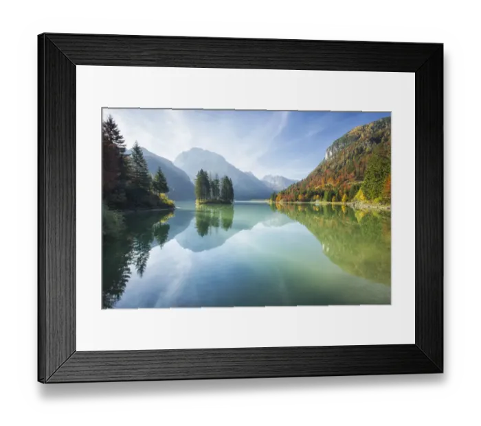 Framed Print : Lago de Predil, Julian Alps, Italy, October 2013