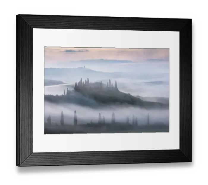Framed Print : Belvedere at dawn, Val d Orcia, Tuscany, Italy, May 2018 Framed Print : Belvedere at dawn, Val d Orcia, Tuscany, Italy, May 2018