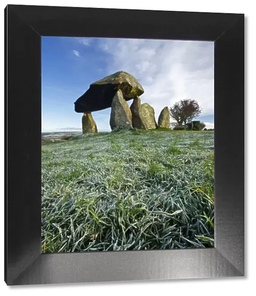 Pentre Ifan, a Neolithic burial chamber, Nevern, Pembrokeshire, Wales, UK. November 2008
