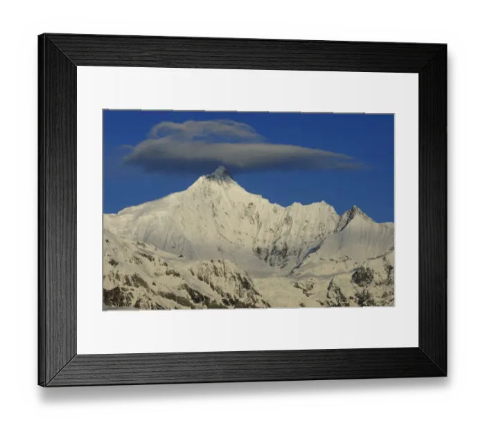 Framed Print : RF- Meili Snow mountain, with lenticular cloud above, Yunnan province, China, April 2011 Framed Print : RF- Meili Snow mountain, with lenticular cloud above, Yunnan province, China, April 2011