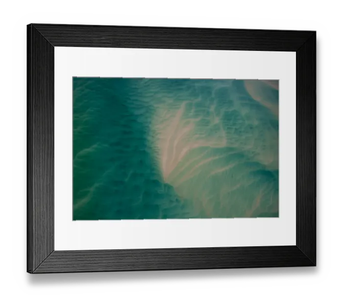 Framed Print : Aerial view of shifting sand banks off the coast of the Bazaruto Archipelago, Mozambique, May 2011 Framed Print : Aerial view of shifting sand banks off the coast of the Bazaruto Archipelago, Mozambique, May 2011