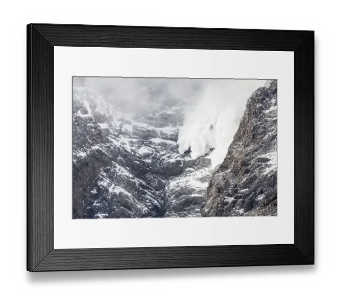 Framed Print : Avalanche in the mountains of Torres Del Paine National Park, Southern Patagonia, Chile Framed Print : Avalanche in the mountains of Torres Del Paine National Park, Southern Patagonia, Chile