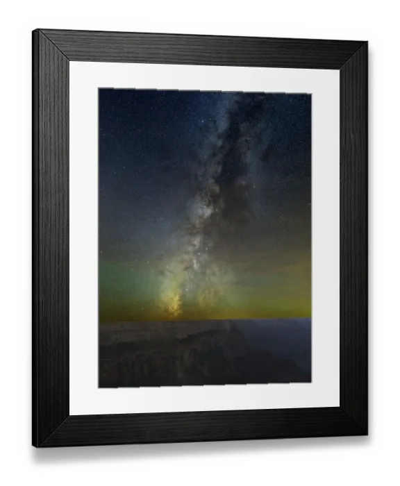 Framed Print : Milky Way rising over the south wall of the Grand Canyon, Arizona, USA. November 1 2015 Framed Print : Milky Way rising over the south wall of the Grand Canyon, Arizona, USA. November 1 2015
