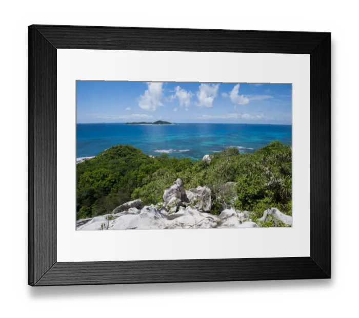 Framed Print : Cousine Island, a privately owned island and nature reserve, one of the few remaining Framed Print : Cousine Island, a privately owned island and nature reserve, one of the few remaining