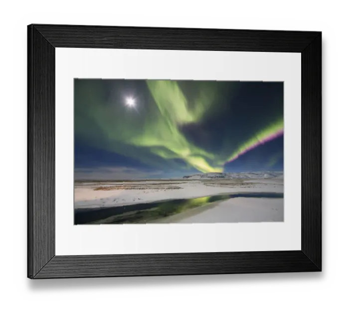 Framed Print : Northern Lights (Aurora Borealis) over Hornafjordur, eastern Iceland, February 2016 Framed Print : Northern Lights (Aurora Borealis) over Hornafjordur, eastern Iceland, February 2016