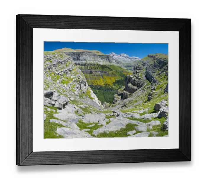 Framed Print : Ordesa y Monte Perdido National Park, Huesca, Aragon, Spain, July 2016 Framed Print : Ordesa y Monte Perdido National Park, Huesca, Aragon, Spain, July 2016
