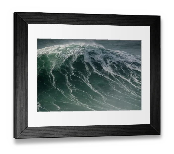 Framed Print : Storm waves off the coast of Praia do Norte, Nazare, Portugal. January Framed Print : Storm waves off the coast of Praia do Norte, Nazare, Portugal. January