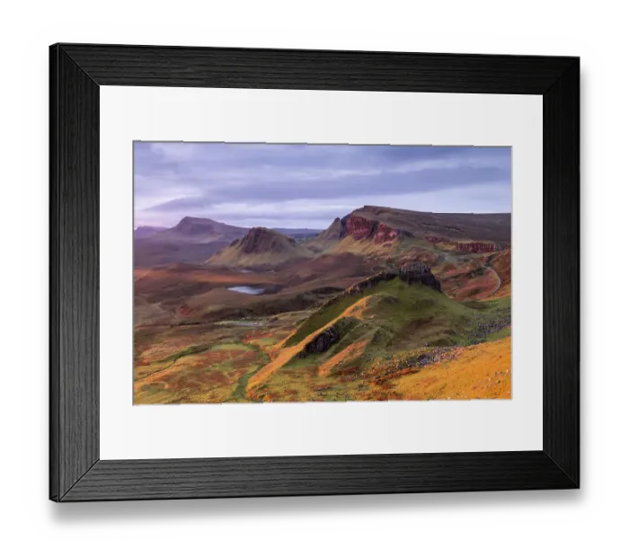 Framed Print : The Quiraing in morning light, eastern face of Meall na Suiramach, the northernmost summit of the Trotternish on the Isle of Skye, Scotland, UK. November 2017 Framed Print : The Quiraing in morning light, eastern face of Meall na Suiramach, the northernmost summit of the Trotternish on the Isle of Skye, Scotland, UK. November 2017