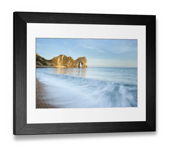 Framed Print : Durdle Door rock arch, evening light, near Lulworth, Dorset, England, UK. April 2010 Framed Print : Durdle Door rock arch, evening light, near Lulworth, Dorset, England, UK. April 2010