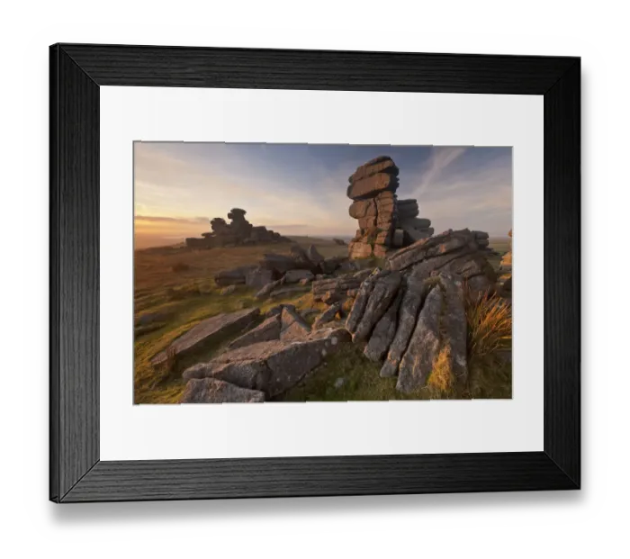 Framed Print : Landscape view of Great Staple Tor, Dartmoor National Park, Devon, England, UK, January 2012 Framed Print : Landscape view of Great Staple Tor, Dartmoor National Park, Devon, England, UK, January 2012