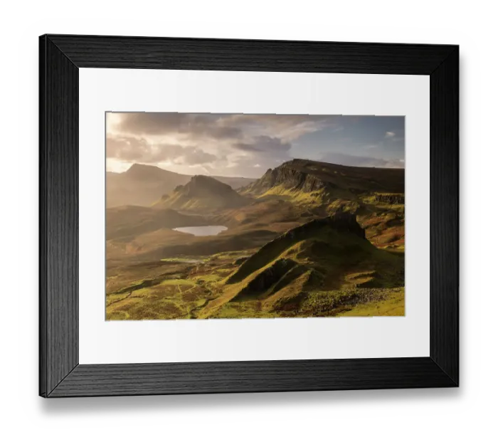 Framed Print : The Quiraing bathed in morning light, eastern face of Meall na Suiramach, the northernmost summit of the Trotternish on the Isle of Skye, Scotland, UK. November 2017 Framed Print : The Quiraing bathed in morning light, eastern face of Meall na Suiramach, the northernmost summit of the Trotternish on the Isle of Skye, Scotland, UK. November 2017