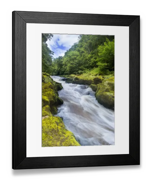 Framed Print : The Strid, River Wharfe, slow shutter speed showing movement of the water, Bolton Abbey Estate Framed Print : The Strid, River Wharfe, slow shutter speed showing movement of the water, Bolton Abbey Estate