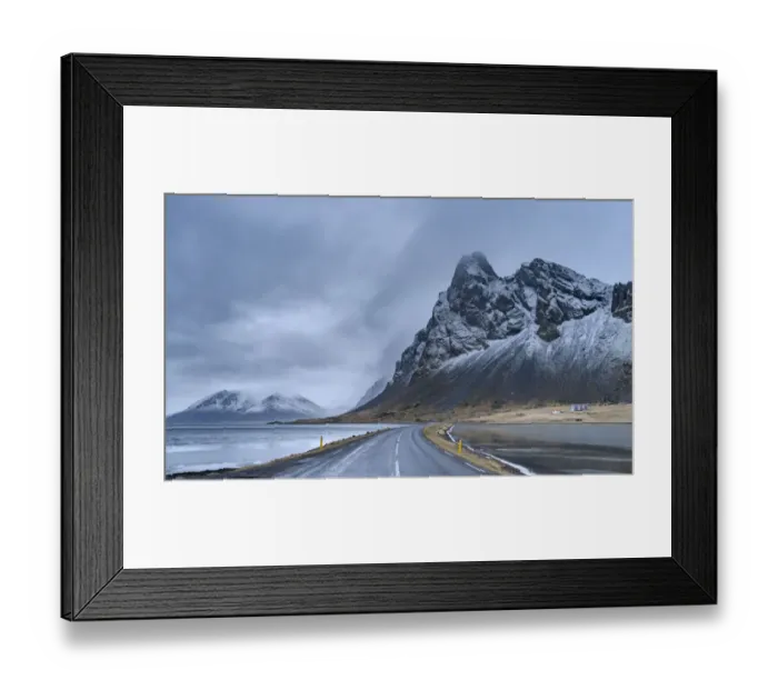 Framed Print : Route One, Southeast Iceland. December Framed Print : Route One, Southeast Iceland. December