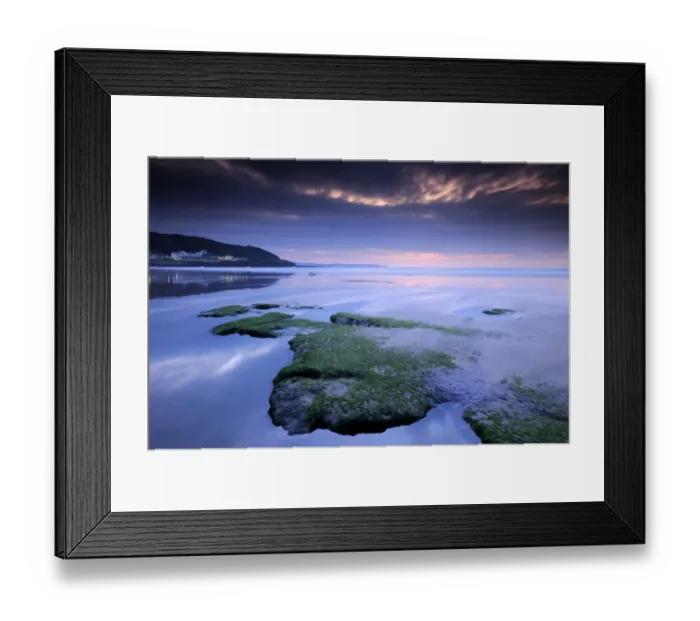 Framed Print : Westward Ho! beach and view towards the town. North Devon, UK. September 2008 Framed Print : Westward Ho! beach and view towards the town. North Devon, UK. September 2008
