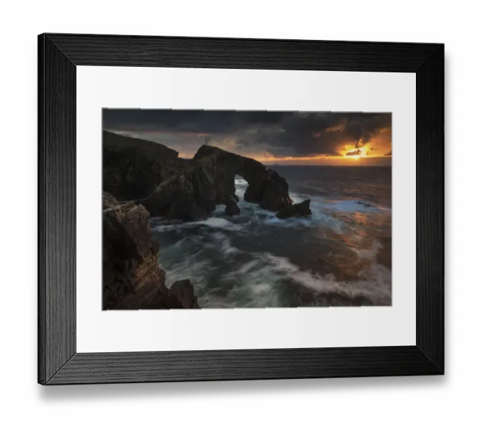 Framed Print : Rock archway at sunset, Isle of Lewis, Outer Hebrides, Scotland, UK, September 2014 Framed Print : Rock archway at sunset, Isle of Lewis, Outer Hebrides, Scotland, UK, September 2014