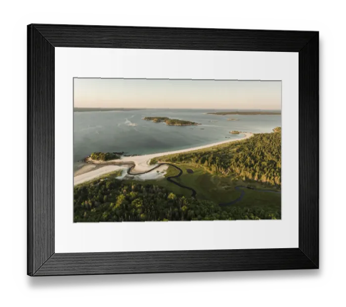 Framed Print : Aerial view of Carters Beach on the Southshore of Nova Scotia, Canada. August Framed Print : Aerial view of Carters Beach on the Southshore of Nova Scotia, Canada. August