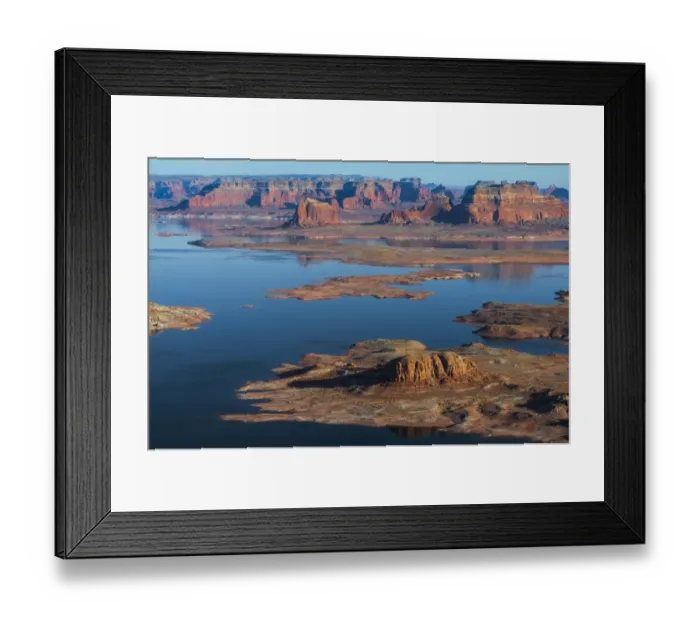 Framed Print : Shoreline of Lake Powell, seen from Alstrom Point on Romana Mesa Framed Print : Shoreline of Lake Powell, seen from Alstrom Point on Romana Mesa