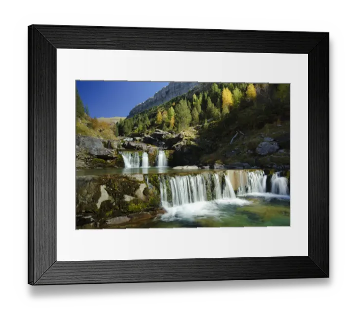 Framed Print : Gradas de Soaso waterfalls. Arazas river in Ordesa y Monte Perdido National Park, Pyrenees Framed Print : Gradas de Soaso waterfalls. Arazas river in Ordesa y Monte Perdido National Park, Pyrenees