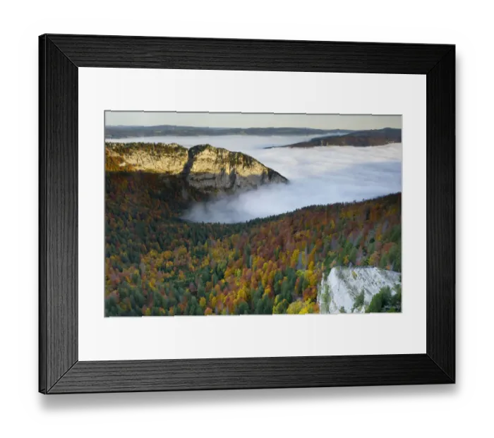 Framed Print : The Creux du Van cirque, an amphitheatre-like valley head shaped by glacial erosion Framed Print : The Creux du Van cirque, an amphitheatre-like valley head shaped by glacial erosion
