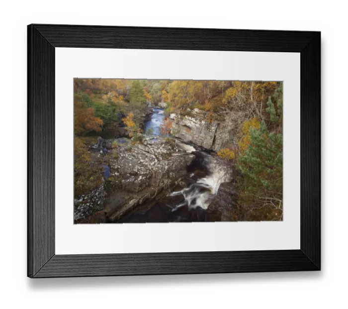 Framed Print : River Tromie flowing through a small gorge in autumn. Cairngorms, Scotland, October 2009 Framed Print : River Tromie flowing through a small gorge in autumn. Cairngorms, Scotland, October 2009