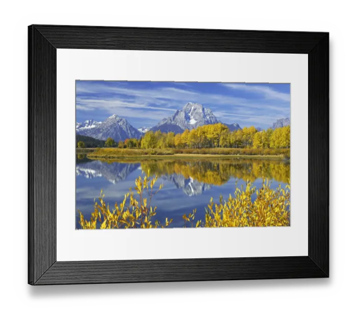 Framed Print : Oxbow Bend of the Snake River with the Grand Tetons on the horizon, Grand Teton National Park Framed Print : Oxbow Bend of the Snake River with the Grand Tetons on the horizon, Grand Teton National Park