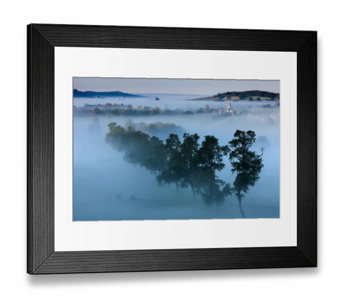Framed Print : A misty autumn morning, Milborne Port, on the Dorset / Somerset Border, England UK Framed Print : A misty autumn morning, Milborne Port, on the Dorset / Somerset Border, England UK