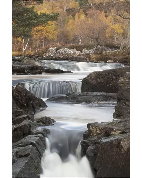 River Affric flowing through a rocky gorge, Glen Affric National Nature Reserve, Scotland