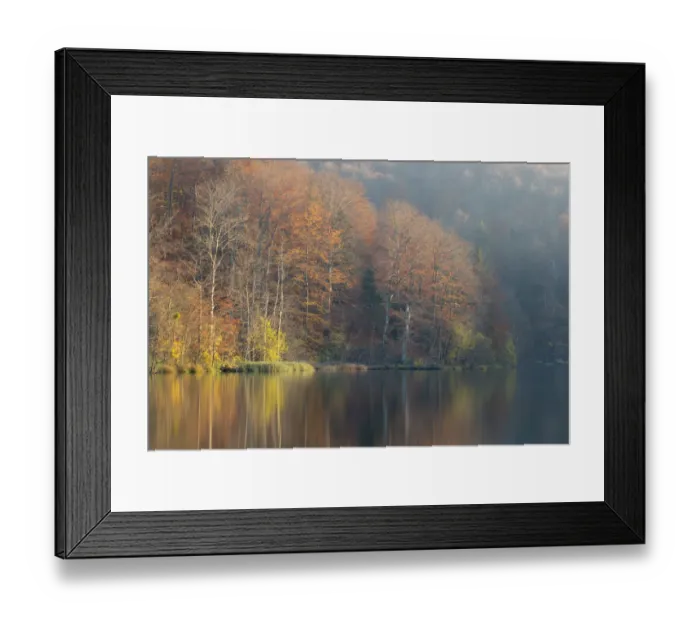 Framed Print : Autumnal reflections in the Upper Lakes, Plitvice Lakes National Park, Croatia. November 2015 Framed Print : Autumnal reflections in the Upper Lakes, Plitvice Lakes National Park, Croatia. November 2015