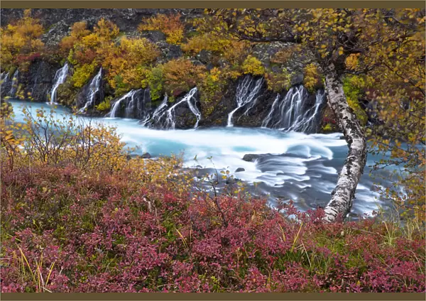 Hraunfossar waterfall, West of Iceland, September 2013