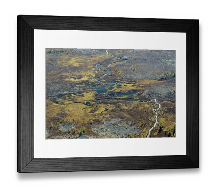 Framed Print : Aerial view of headwaters of the Lena River. Siberia, Russia. August 2018 Framed Print : Aerial view of headwaters of the Lena River. Siberia, Russia. August 2018