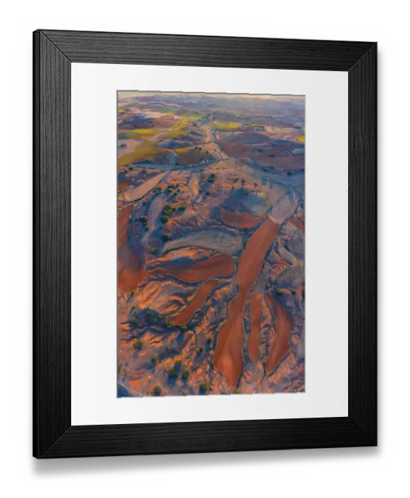 Framed Print : Aerial view of agricultural landscape, Montana Palentina, Castille and Leon, Spain Framed Print : Aerial view of agricultural landscape, Montana Palentina, Castille and Leon, Spain