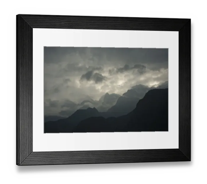 Framed Print : Peaks and clouds above Tiger Leaping Gorge at dawn Framed Print : Peaks and clouds above Tiger Leaping Gorge at dawn