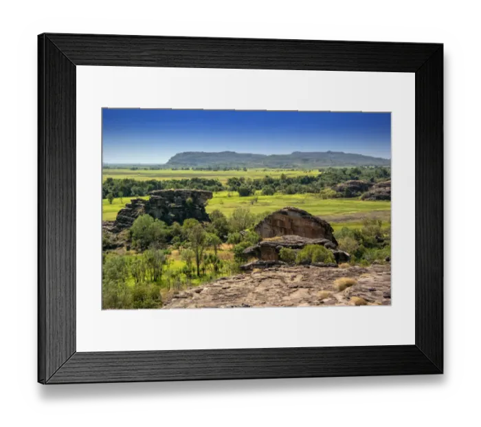 Framed Print : Nadab floodplain gives way to Arnhemland, view from Nadab Lookout, Ubirr, Kakadu National Park Framed Print : Nadab floodplain gives way to Arnhemland, view from Nadab Lookout, Ubirr, Kakadu National Park