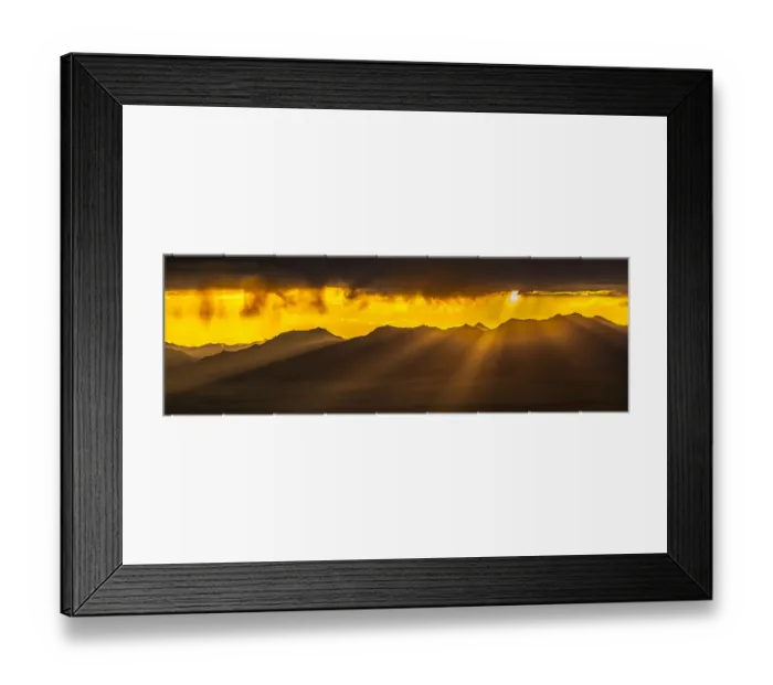 Framed Print : Sunrise over Madison Mountains, Beaverhead National Forest, Montana, USA, July 2011