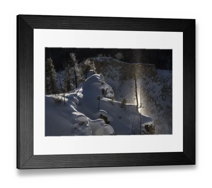 Framed Print : Sun beam at sun rise over the Grand Canyon of the Yellowstone, Yelllowstone National Park Framed Print : Sun beam at sun rise over the Grand Canyon of the Yellowstone, Yelllowstone National Park