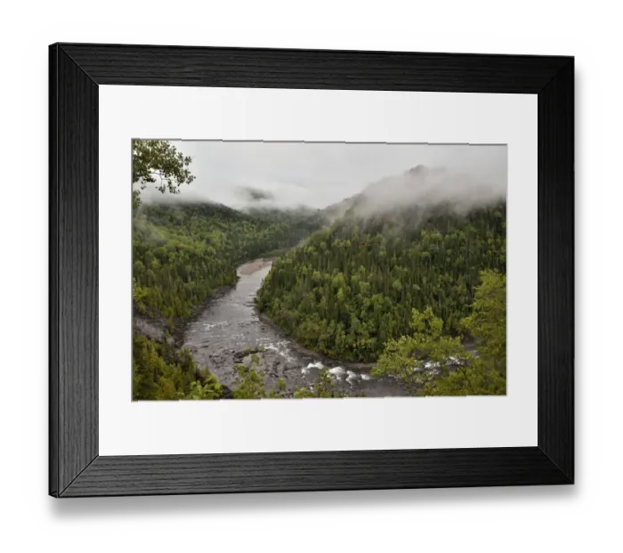 Framed Print : Landscape around the waterfalls of Grand Falls, Gulf of Saint Lawrence Canada Framed Print : Landscape around the waterfalls of Grand Falls, Gulf of Saint Lawrence Canada