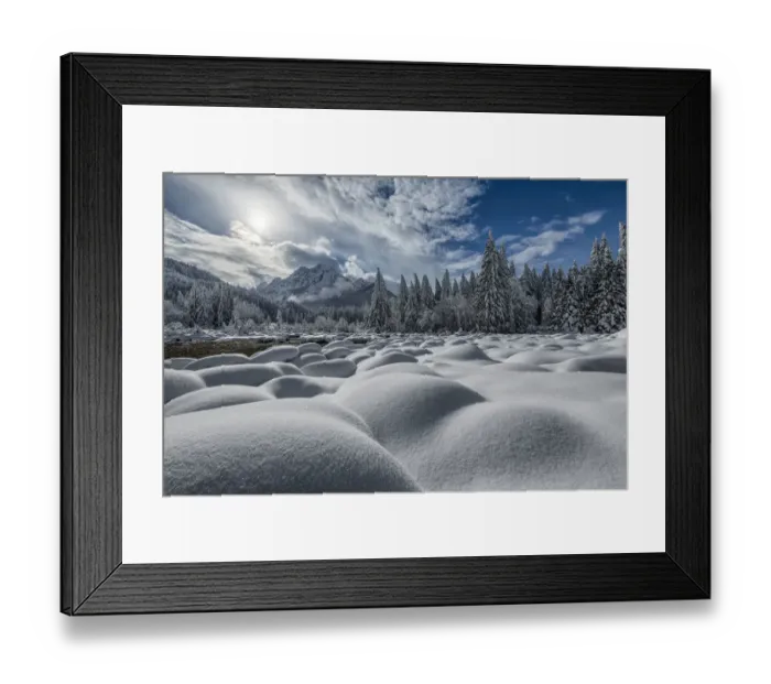 Framed Print : Zelenci Springs in winter, Julian Alps, Kranjska Gora, Slovenia, February 2018 Framed Print : Zelenci Springs in winter, Julian Alps, Kranjska Gora, Slovenia, February 2018