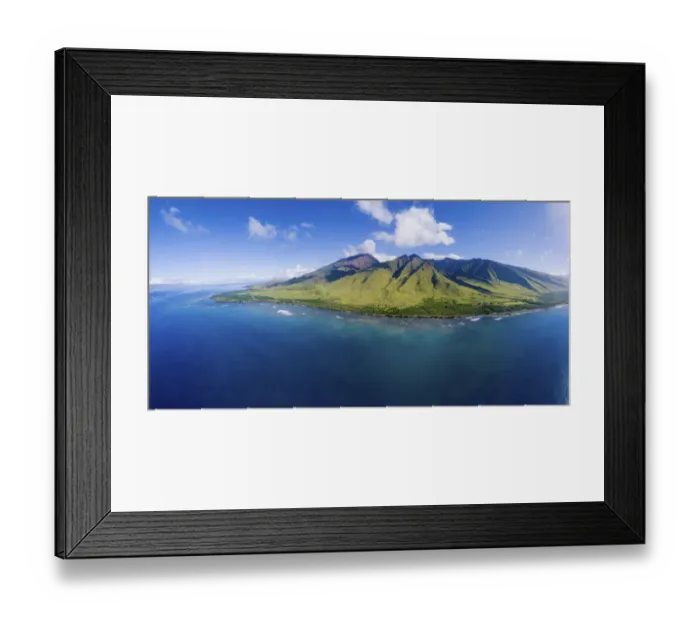 Framed Print : Aerial view of West Maui from above Oluwalu, Maui, Hawaii, October 2018 Framed Print : Aerial view of West Maui from above Oluwalu, Maui, Hawaii, October 2018