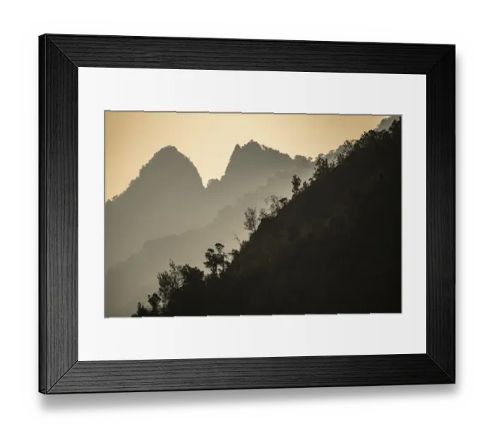 Framed Print : View of mountains along the north shore of Waigeo Island in Raja Ampat, West Papua Framed Print : View of mountains along the north shore of Waigeo Island in Raja Ampat, West Papua