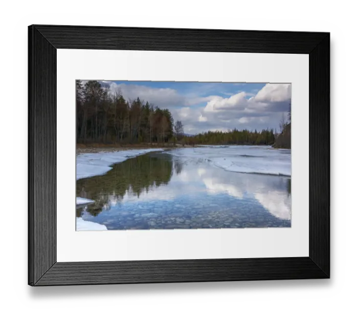 Framed Print : Barguzin River with ice in spring, Siberia, Russia. April 2016 Framed Print : Barguzin River with ice in spring, Siberia, Russia. April 2016