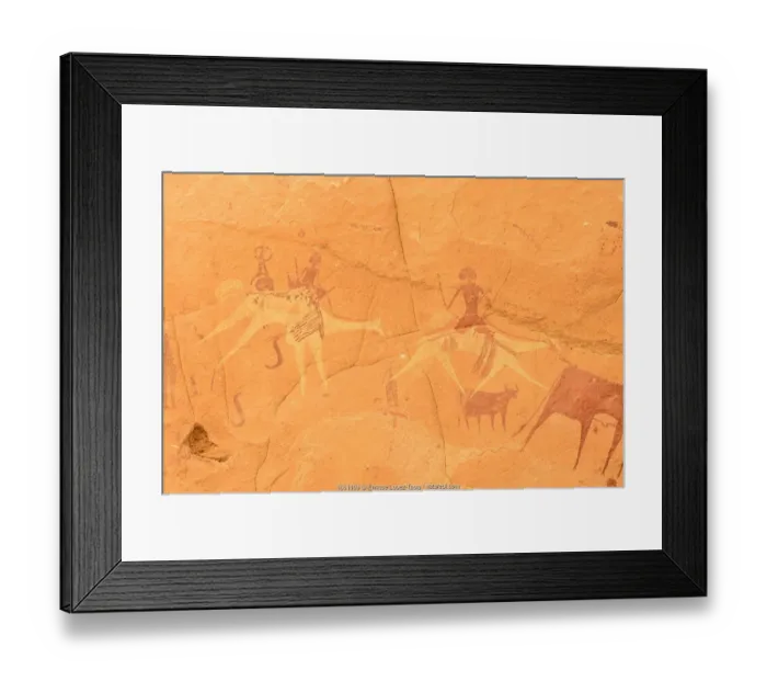 Framed Print : Ancient cave paintings. Ennedi Natural and Cultural Reserve, UNESCO World Heritage Site Framed Print : Ancient cave paintings. Ennedi Natural and Cultural Reserve, UNESCO World Heritage Site