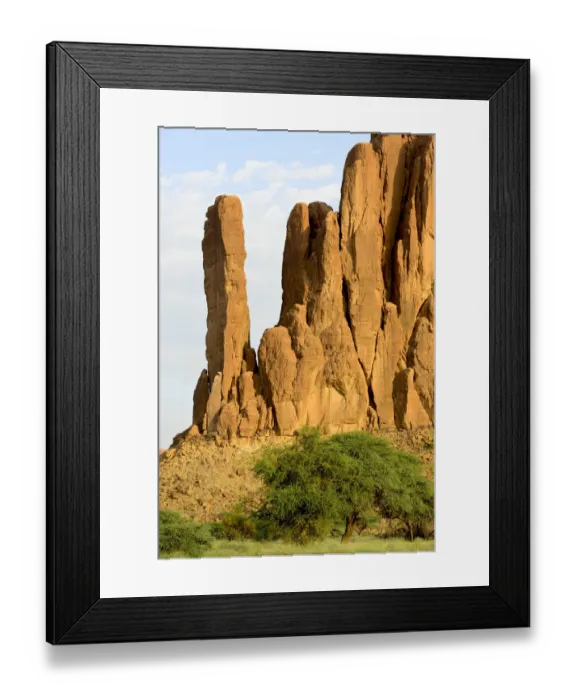Framed Print : Sandstone rock formations in the Sahara desert. Ennedi Natural and Cultural Reserve Framed Print : Sandstone rock formations in the Sahara desert. Ennedi Natural and Cultural Reserve
