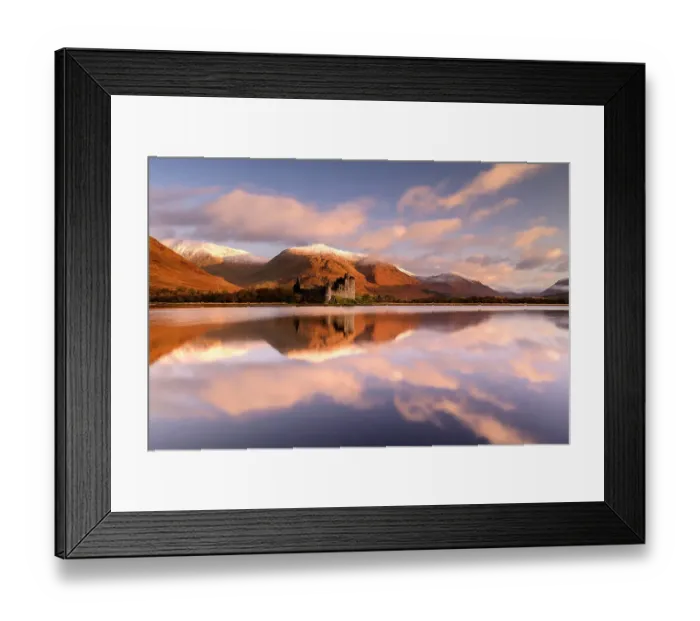 Framed Print : Kilchurn Castle, sunrise, early morning sunlight, a ruin on a rocky peninsula, the northeastern end of Loch Awe, in Argyll and Bute, Scotland, UK. October Framed Print : Kilchurn Castle, sunrise, early morning sunlight, a ruin on a rocky peninsula, the northeastern end of Loch Awe, in Argyll and Bute, Scotland, UK. October