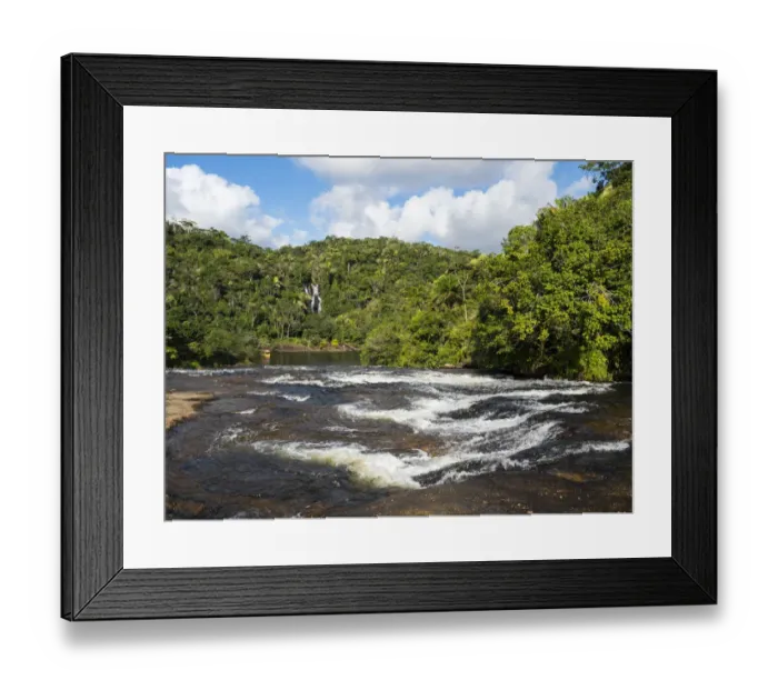 Framed Print : River in coastal rainforest, Mata Atlantica, Bahia, Brazil Framed Print : River in coastal rainforest, Mata Atlantica, Bahia, Brazil
