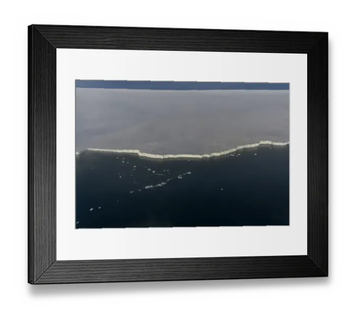 Framed Print : Aerial view of ice shelf in Franz Jozef Land, Arctic Russia. July 2019 Framed Print : Aerial view of ice shelf in Franz Jozef Land, Arctic Russia. July 2019